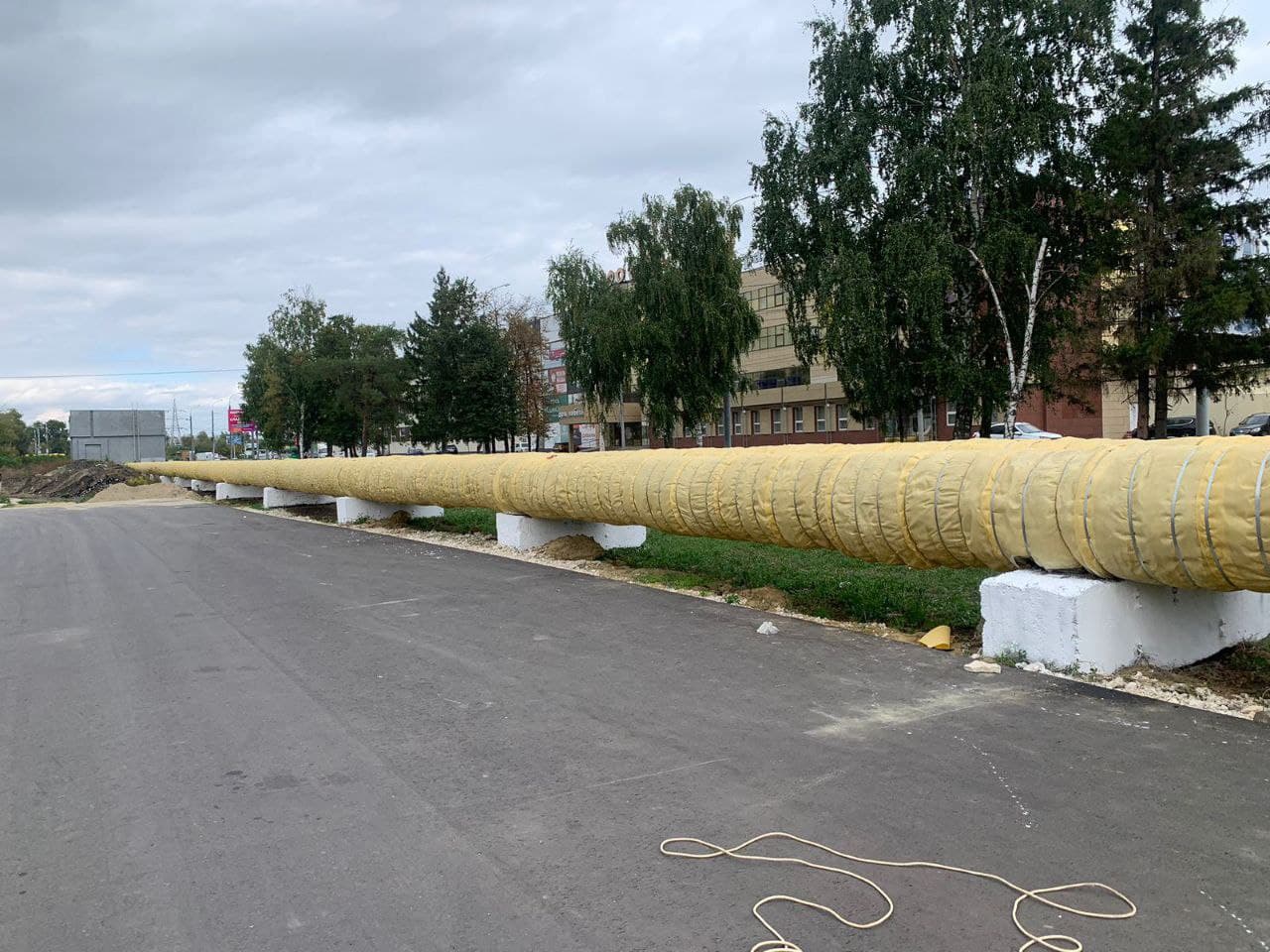 Ул. Баумана, монтаж РСТ-30м, покраска опор и неподвижек